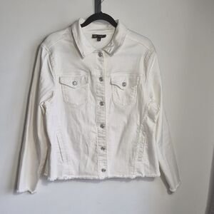 Women's White Denim Jacket